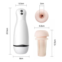 Masturbador Vibrador Eléctrico Masculino Recargable Sonido