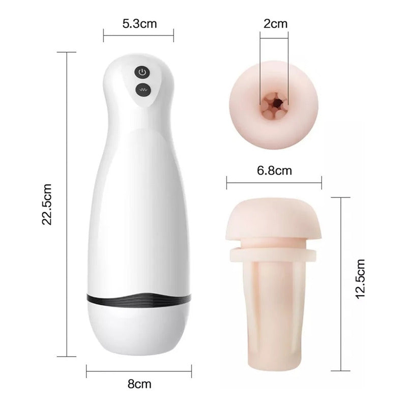 Masturbador Vibrador Eléctrico Masculino Recargable Sonido