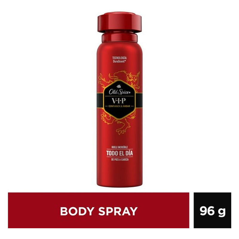 X2 Desodorante Old Spice Vip Confianz Ámbar Body Spray 150ml Ambar