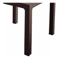 Mesa Roble Ratán Exterior Madera Living Comedor Terraza