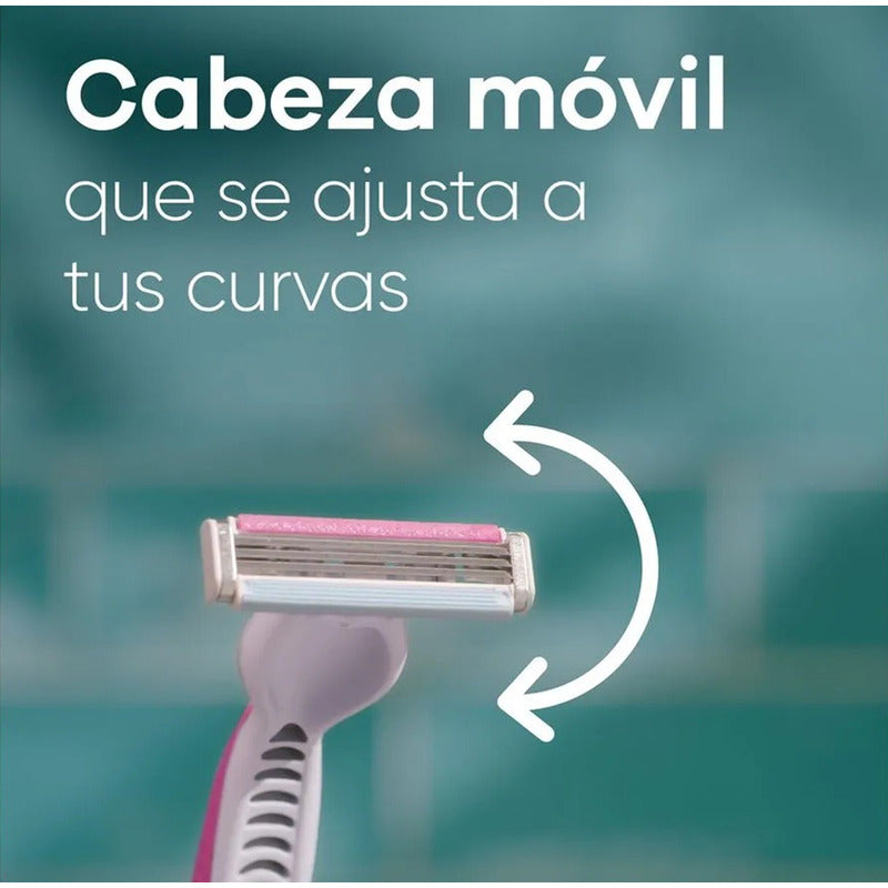 Pack X8 Maquina De Afeitar Gillette Venus Suave Aloe Vera