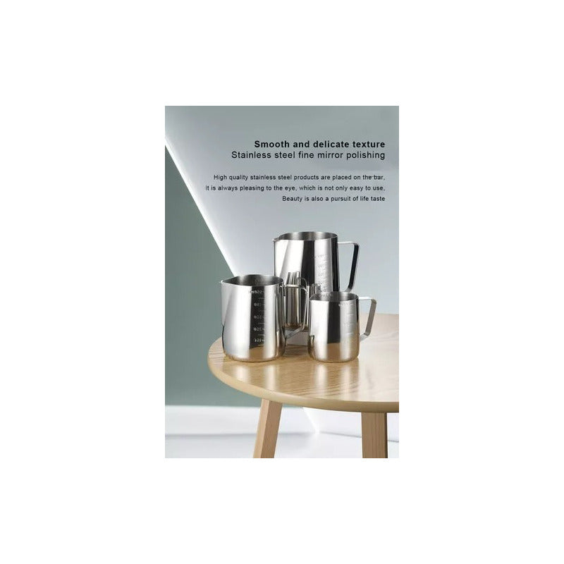 Jarra Espuma De Leche Barista Texturizar Pitcher Cafe 550ml