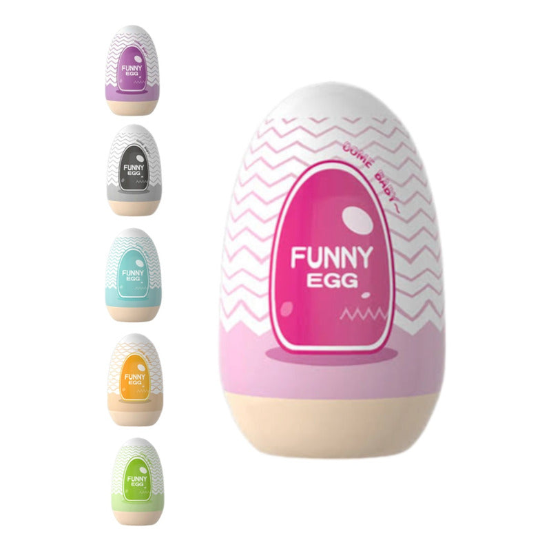 X2 Masturbador Realista Masculino Huevito Funny Egg Manual Azar Azar