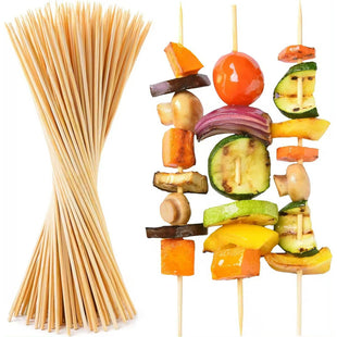 Palos Anticuchos Gruesos 45cm Brochetas Pinchos X 100 Ud.