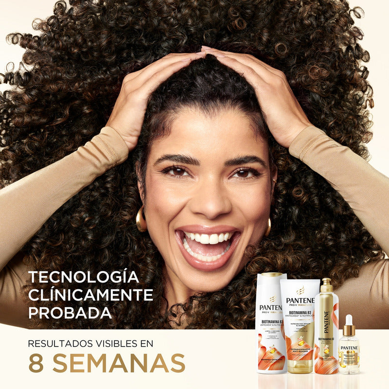 Shampoo Anticaída+ Pantene Biotinamina B3 Para Cabello Débil 300 Ml