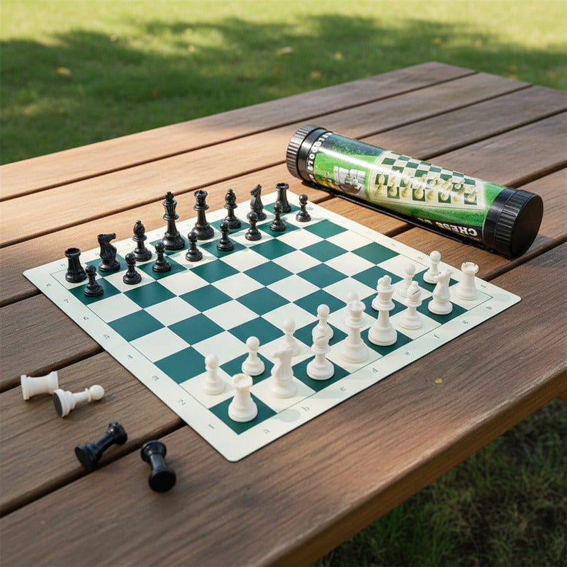 Tablero Ajedrez Calidad Profesional Enrollable Grande Ajedre