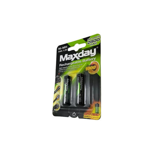 Pack2 Pilas Recargables Aaa Pila Aaa 2 Pilas 2800mah Recarga