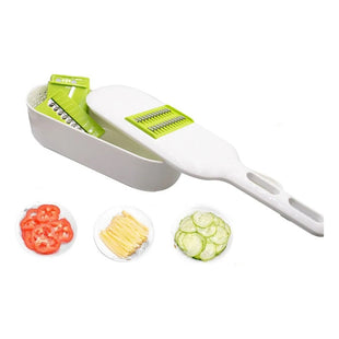 Rallador Rebanador Picador Cortador Alimentos Verdura Blanco