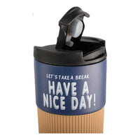 Vaso Termico Portátil Doble Capa De Acero Inoxidable Te Café
