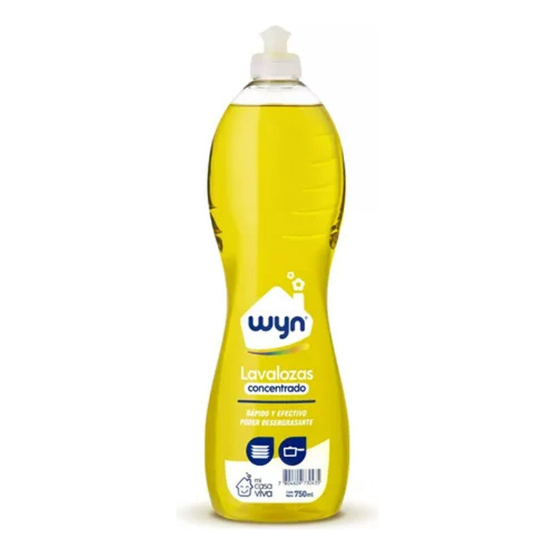 Pack X2 Lavalozas Concentrado Wyn 750ml Poder Desengrasante