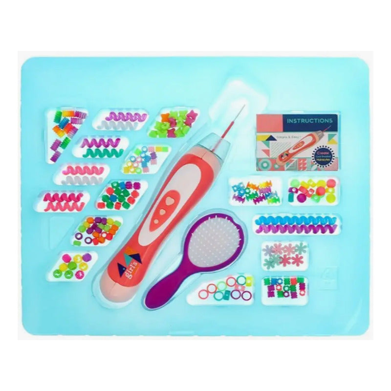 Set Juego Peinados Cabello Maquina Trenzas Juguete Niñas