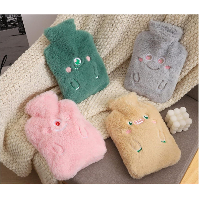 Pack3 Guatero Premium Goma Caucho 2000ml + Funda Polar Calor