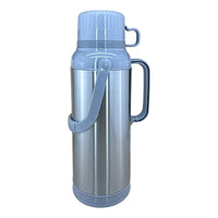 Termo 2 Litros Para Bebida Caliente Frío Con Doble Taza Gris