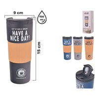 Vaso Termico Portátil Doble Capa De Acero Inoxidable Te Café