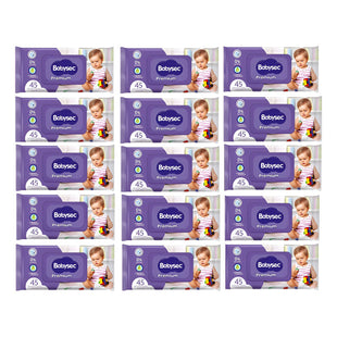 X15 Toallitas Húmedas Babysec Premium 45 Toallitas C/u