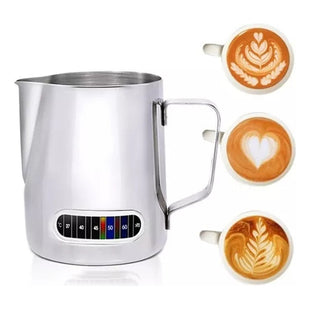 Jarra De Espuma De Leche Barista Cafe Acero Inoxidable 900ml
