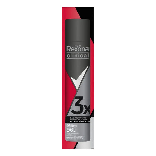 Desodorante Rexona Men Clinical Sport Strenght Aerosol 110ml Sport Strength