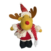 Pack 2 Monos Patas Largas Adorno Navidad Decoración Pascuero