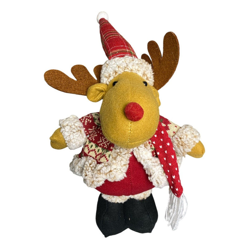 Pack 2 Monos Patas Largas Adorno Navidad Decoración Pascuero