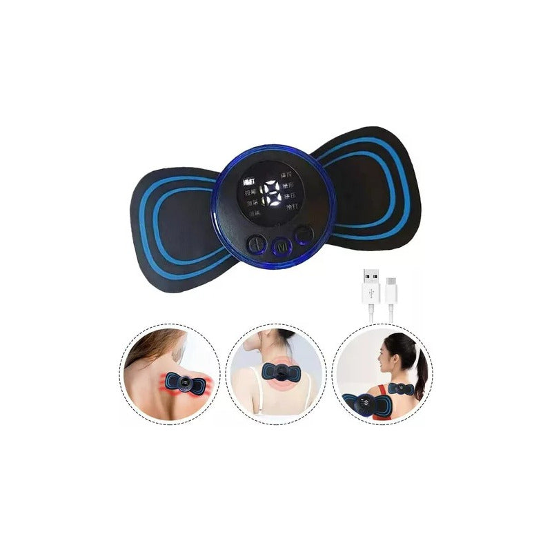 X2 Masajeador Eléctrico Portatil Usb Cuello Espalda Cervical Unico