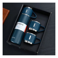 Set Termos De Agua Caliente Frio Termo Café Te+3 Tazas 500ml Azul
