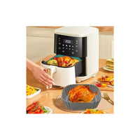Pack X5 Bandeja Reutilizable Silicona Airfryer Freidora Aire