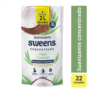 Suavizante Sweens Concentrado Fresh Coconut Doypack 500ml