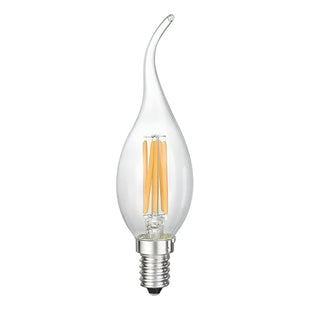 Ampolleta Led Vintage Vela 2 Watts E14 Filamento Luz Blanco Cálido