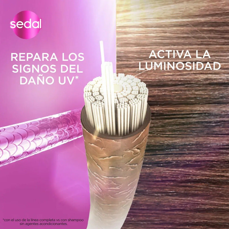 X6 Shampoo Sedal Luminous Uv Glycol Vitamina C 340ml
