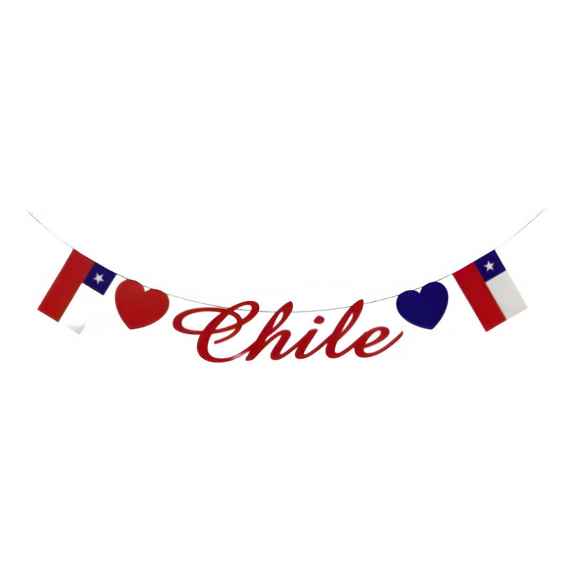 X2 Guirnalda Chilena Banderin Decoracion Fiestas Patrias 5m
