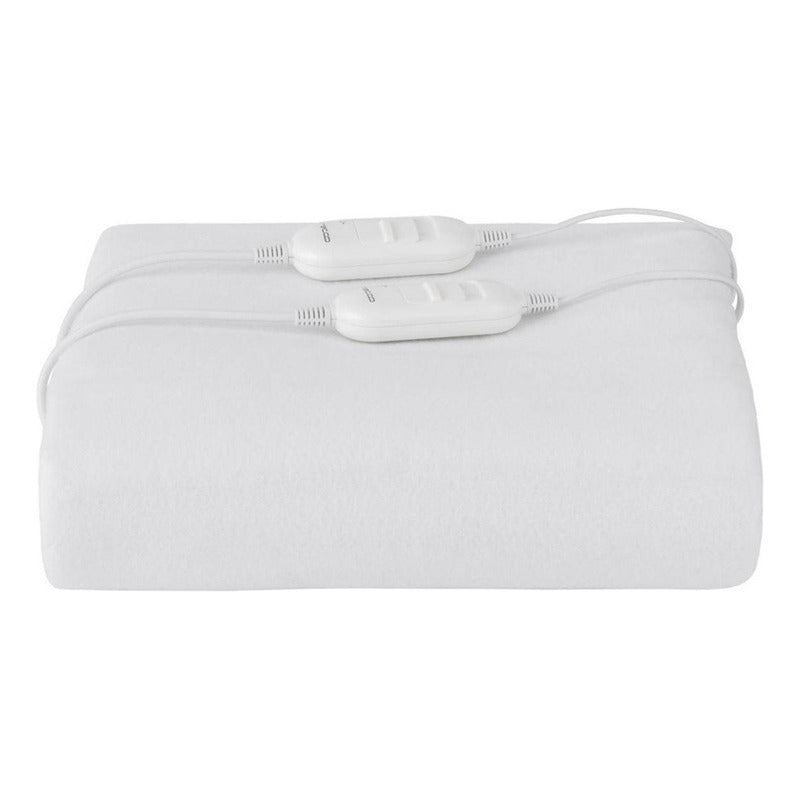 Calienta Cama 2 Plazas 2controles 60w Calientacama Recco Sec Blanco Calienta Cama