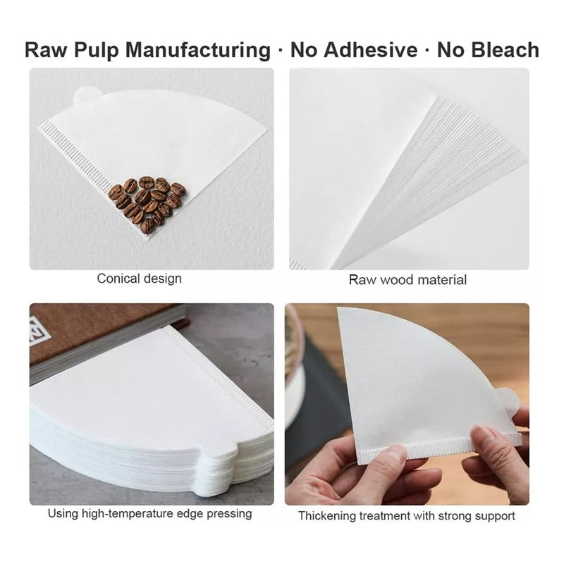 Filtro De Papel Para Cafetera Desechable Filtros Para Café
