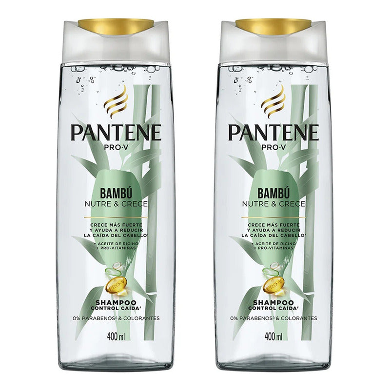 Shampoo Pantene 400ml Bambú Nutre & Crece Control Caída