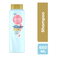 Pack X2 Shampoo Sedal 650ml Ácido Hialurónico Vitamina A