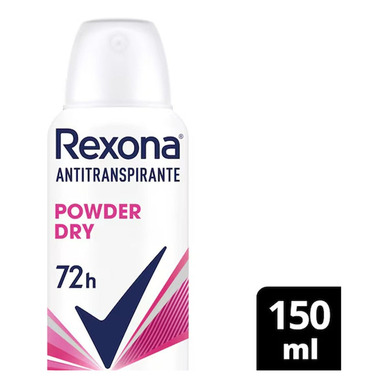 Desodorante Rexona Aerosol Femenino Powder Dry 72h 150ml