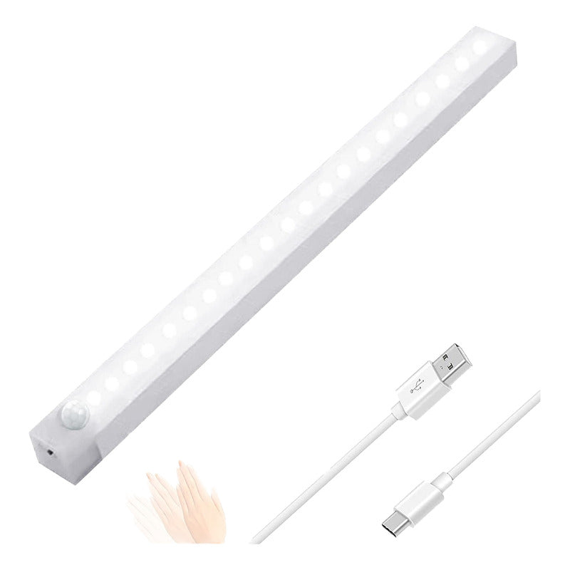 Barra Luz Led con sensor de movimiento 30 cms
