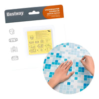 Kit De Parches De Reparación Bajo Agua Para Piscina Adhesivo Transparente