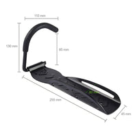 Dilitools Kit Con 3 Soportes Gancho Para Colgar Bicicletas A La Pared Color Negro