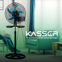 Pack X2 Ventilador 3 En 1 Industrial Kasser 5 Aspas 18p