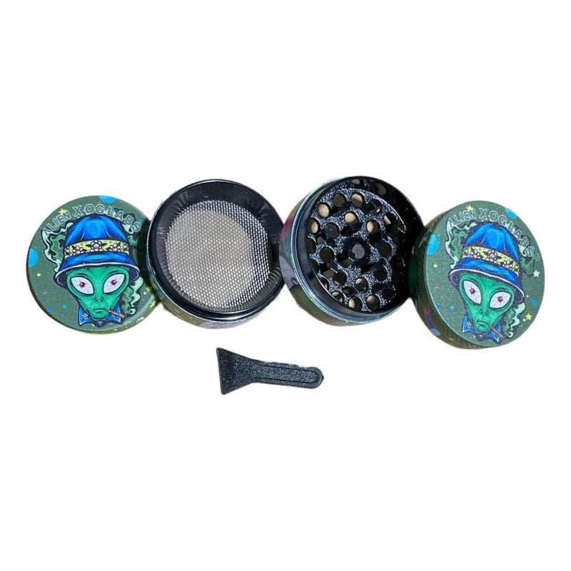 Pipa Metálica  + Moledor Metálico 3 Niveles + Palita