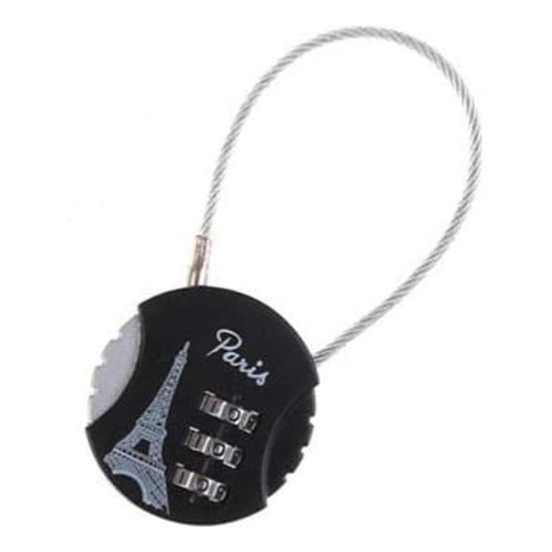 Candado Viaje Con Clave Mochila/ Locker/ Equipaje Anti Robo