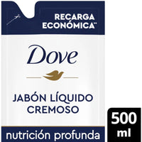 Jabón Líquido Cremoso Dove Nutrición Profunda 500 Ml