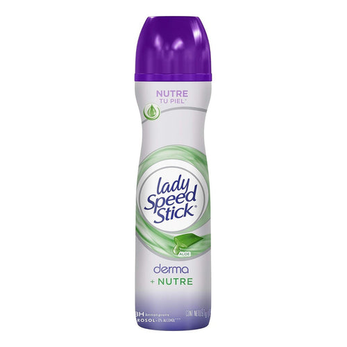 X2 Desodorante Aerosol Lady Speed Stick Aloe Derma Nutre 48h Aloe Vera