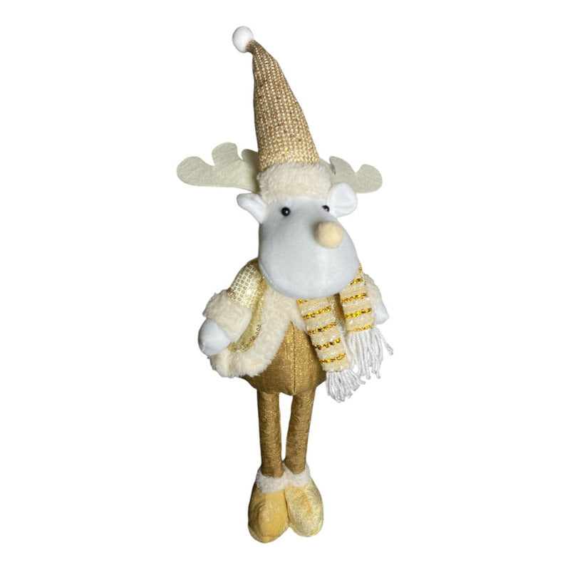 Pack 2 Monos Patas Largas Adorno Navidad Decoración Pascuero