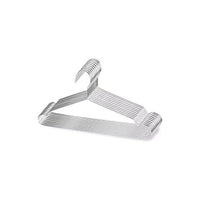Pack 40 Colgadores De Ropa Perchas Metal Ganchos Metálicos  Blanco
