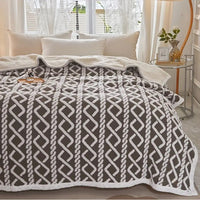 Frazada Sherpa Texturizada Diseño Premium Polar 160x220cm