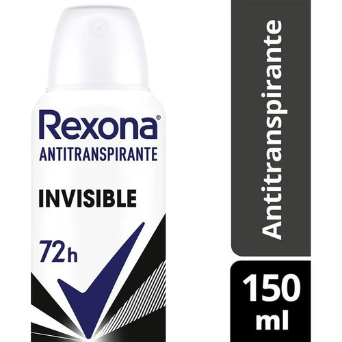 Desodorante Antitranspirante Rexona Aerosol Invisible 72h Invisible