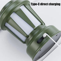 Lampara De Camping Con Energía Solar Recargable Usb Verde