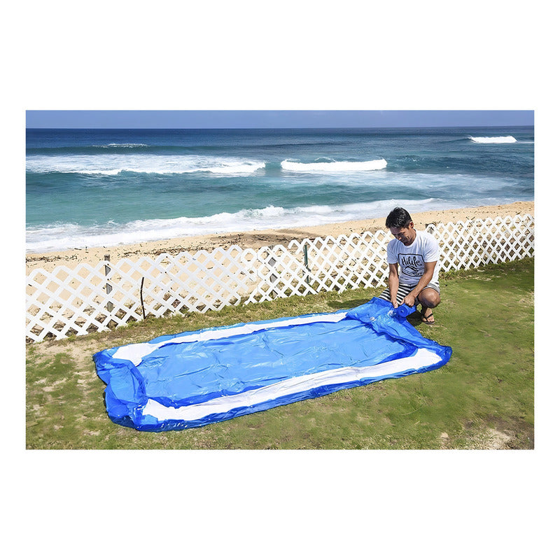 Piscina Familiar Inflable Rectangular 2.62mx1.75m Verano Color Azul