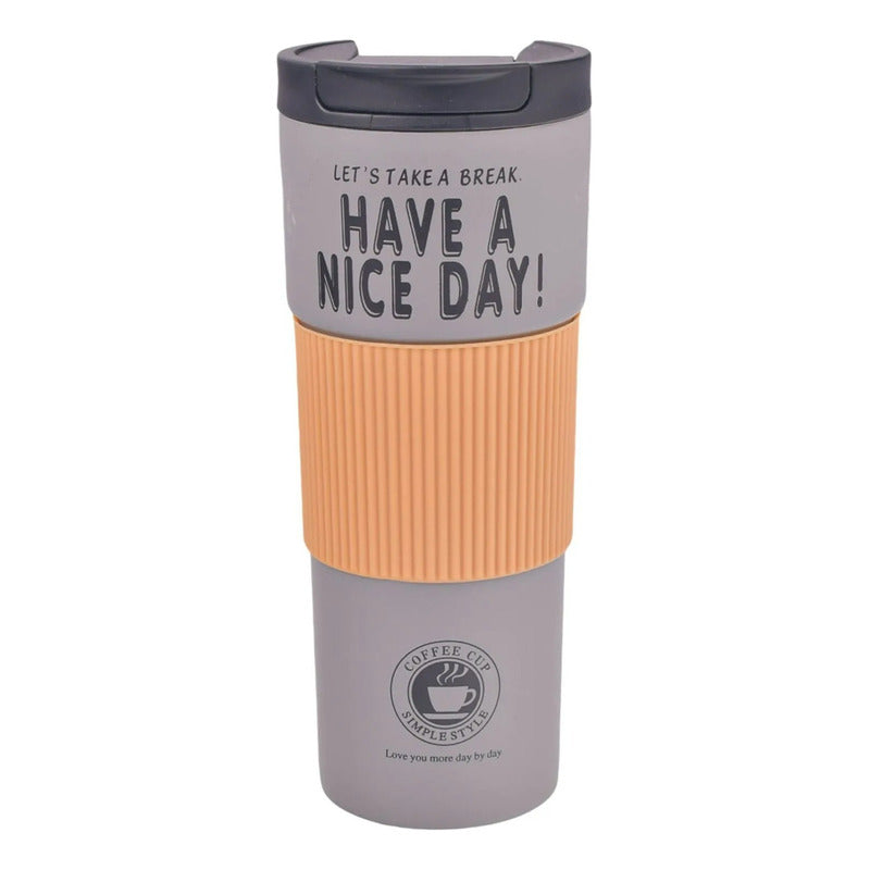 Vaso Termico Portátil Doble Capa De Acero Inoxidable Te Café